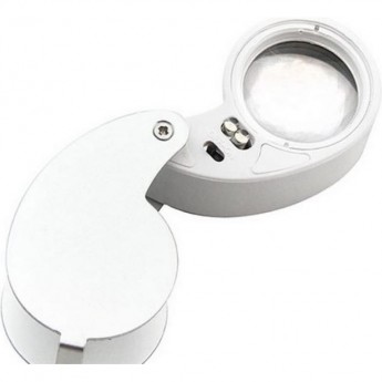 Лупа складная VEBER 21011 с подсветкой, 40x, 25 мм