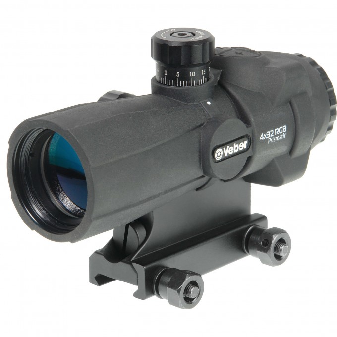 Прицел оптический VEBER WOLF PRISMATIC 4x32 RGB 25535